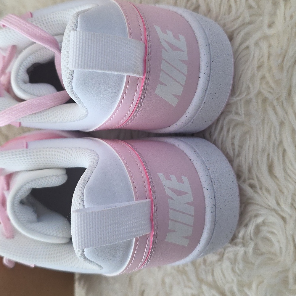 Nike Court Borough Low Recraft Athletic Shoes White Pink NEW 7Y 8.5W - Picture 5 of 7
